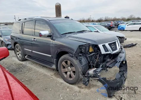 2014 Nissan Armada Sv z USA, uszkodzony, nr VIN 5N1BA0ND4EN610457